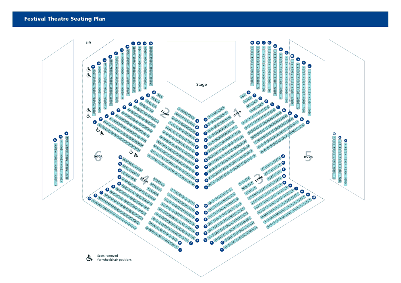 Chichester Festival Theatre Seating Plan